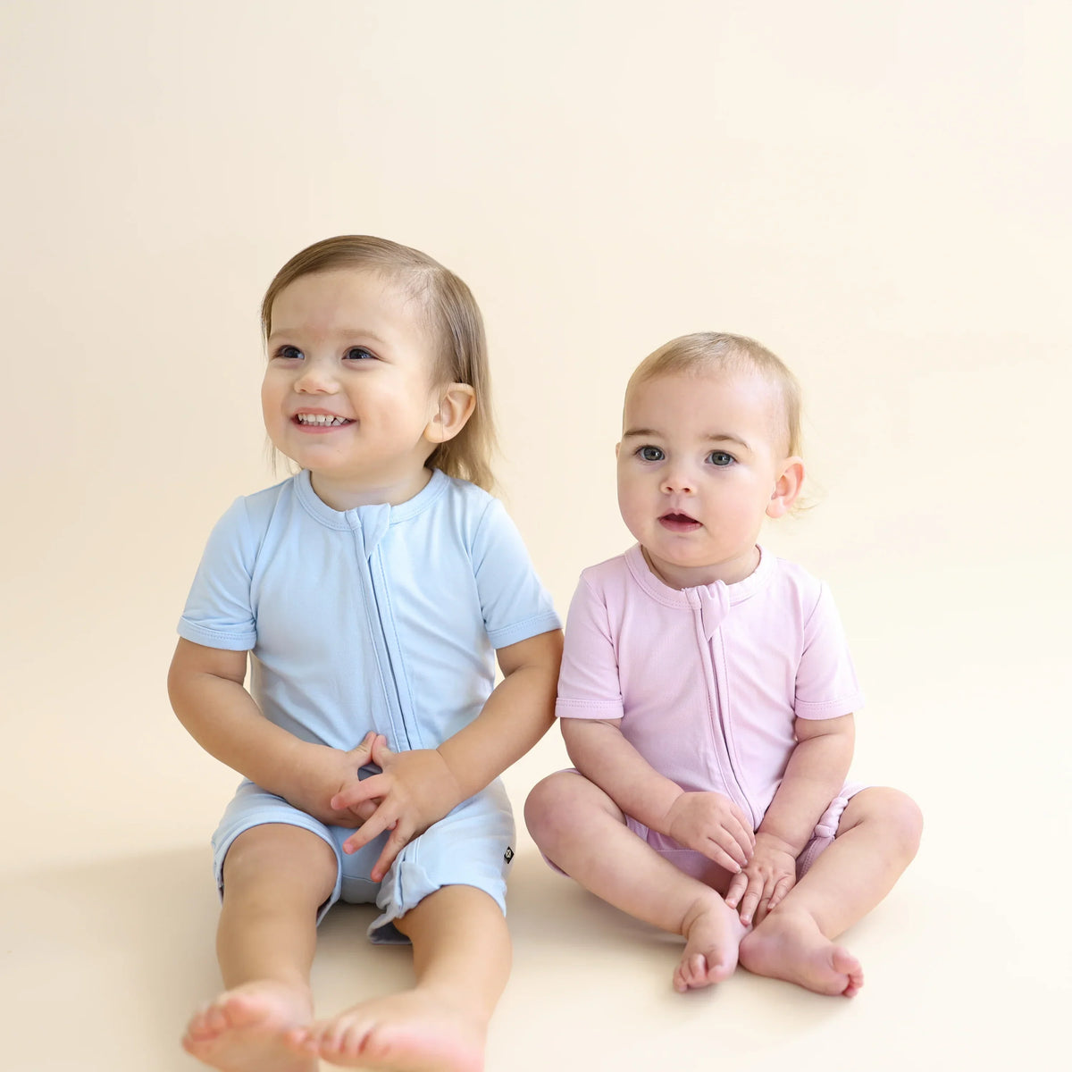 Zipper Shortall Romper in Breeze