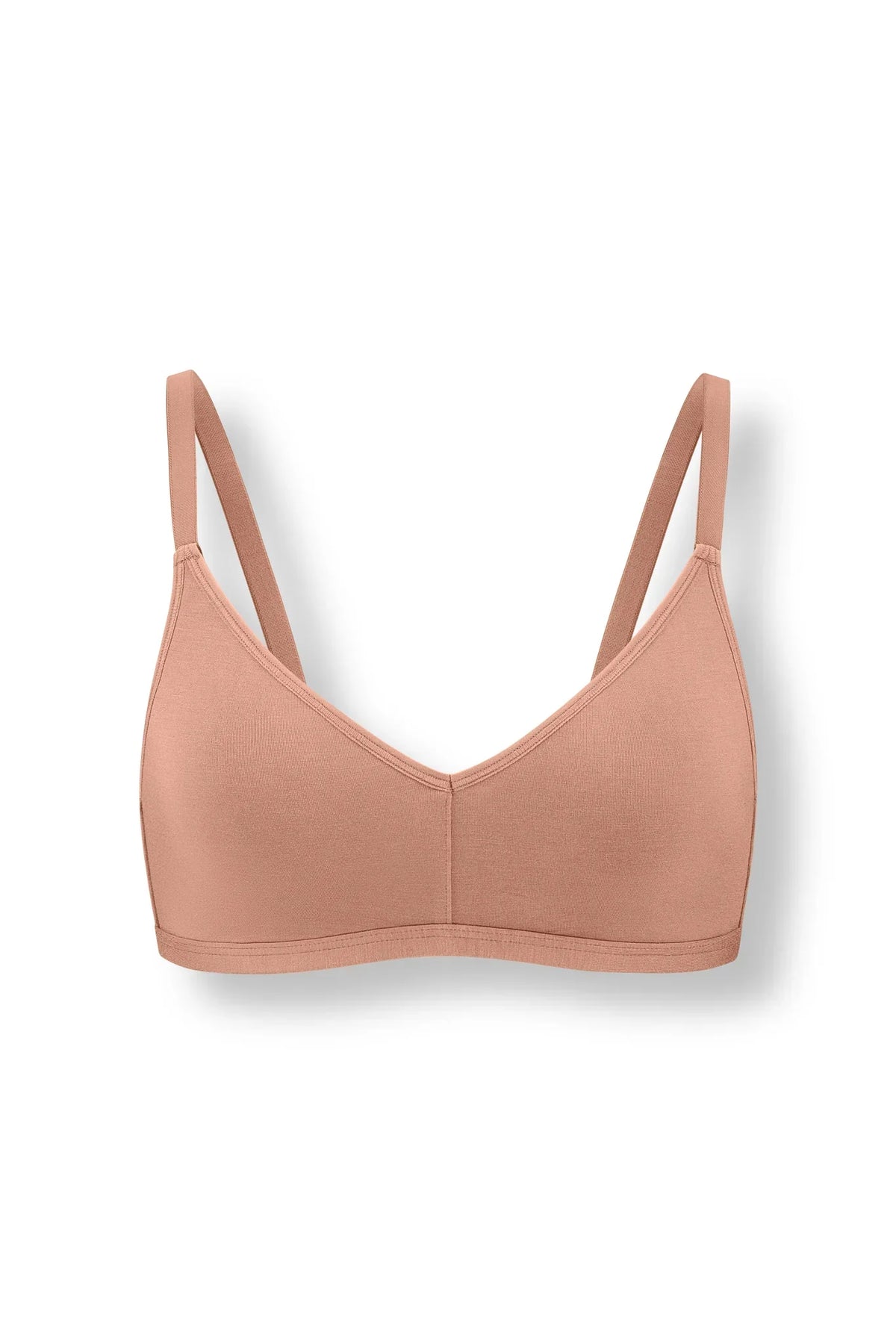Women's V-Neck Bra in Latte