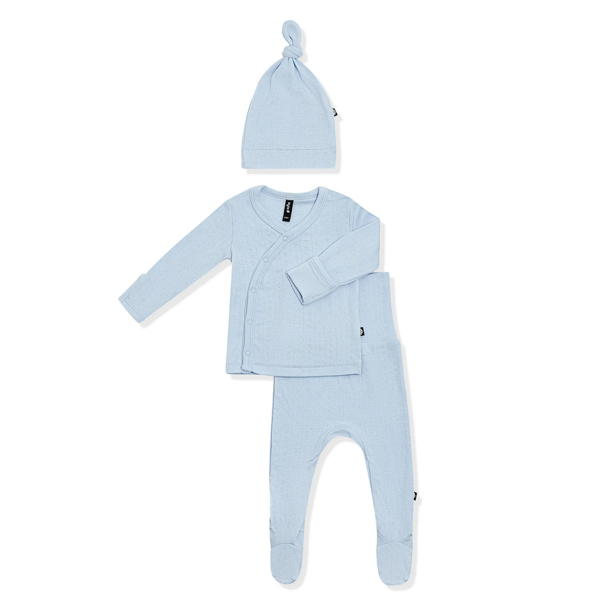 Pointelle Take Me Home Set with Cap in Breeze
