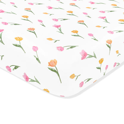 Crib Sheet in Tulip