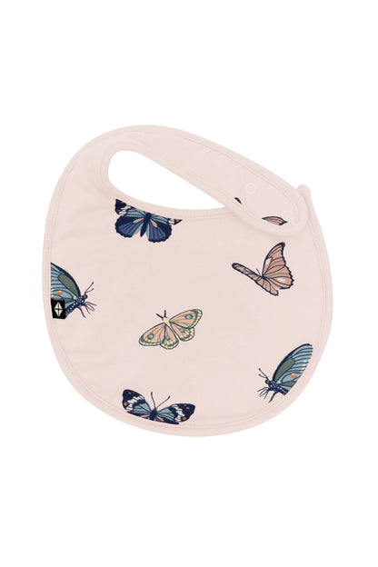 Cushy Bib in Blush Butterfly