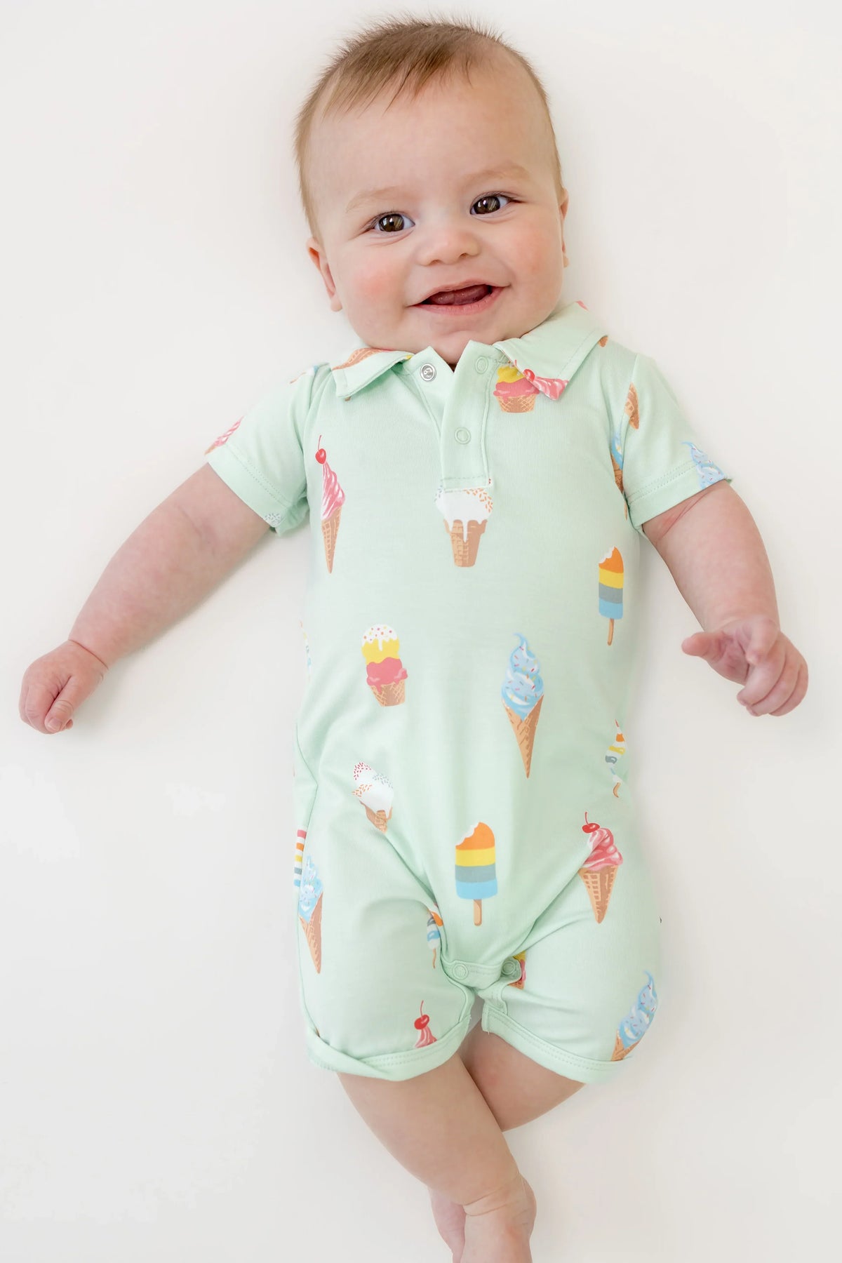 Polo Shortall in Mint Ice Cream