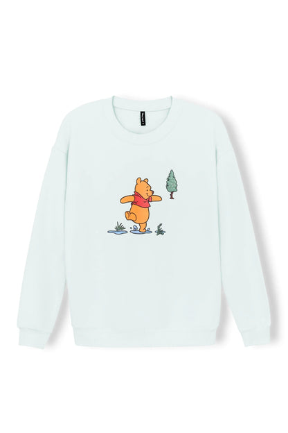 Women's Sweatshirt in Winnie the Pooh on Dew