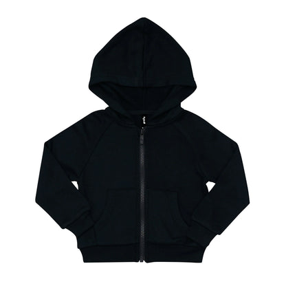 Fleece Zip Up Hoodie in Midnight