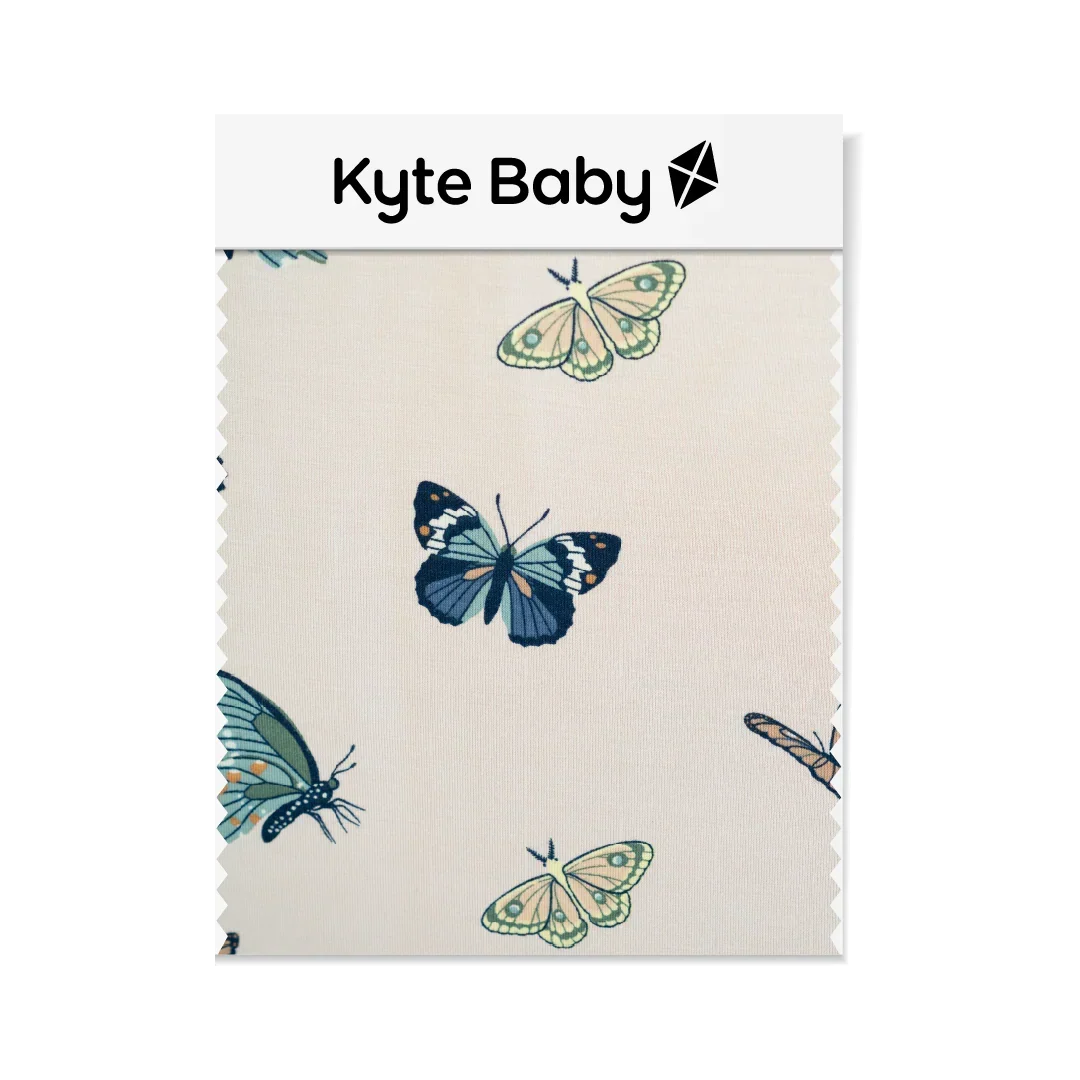 Swaddle Blanket in Blush Butterfly