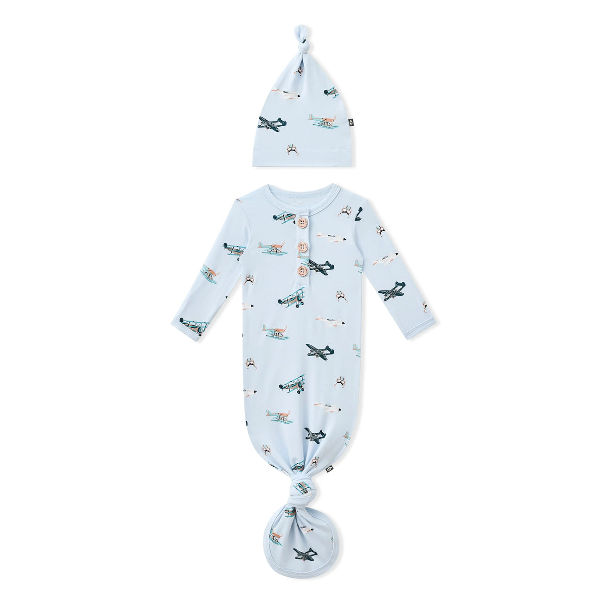 Knotted Gown with Hat Set in Take Off