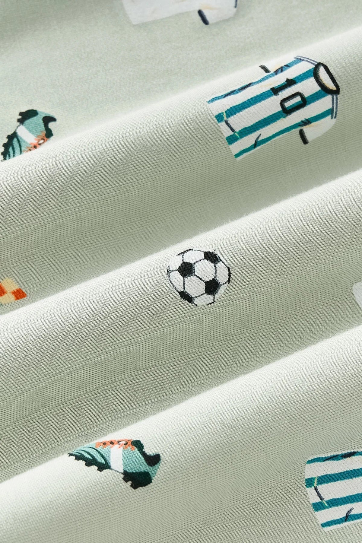 Zippered Romper in Soccer