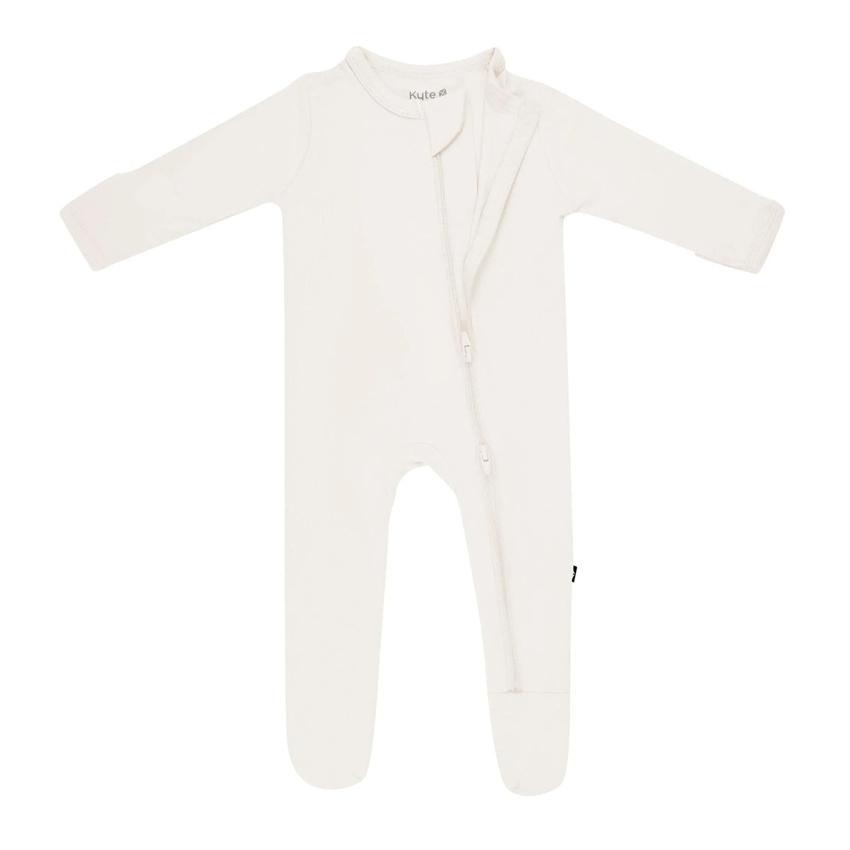 Zippered Footie in Oat