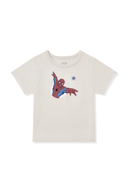Toddler Basic Tee in Spider-Man on Oat