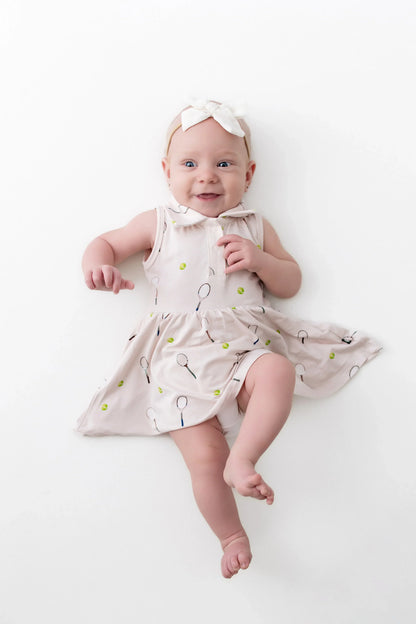 Polo Bodysuit Dress in Tennis