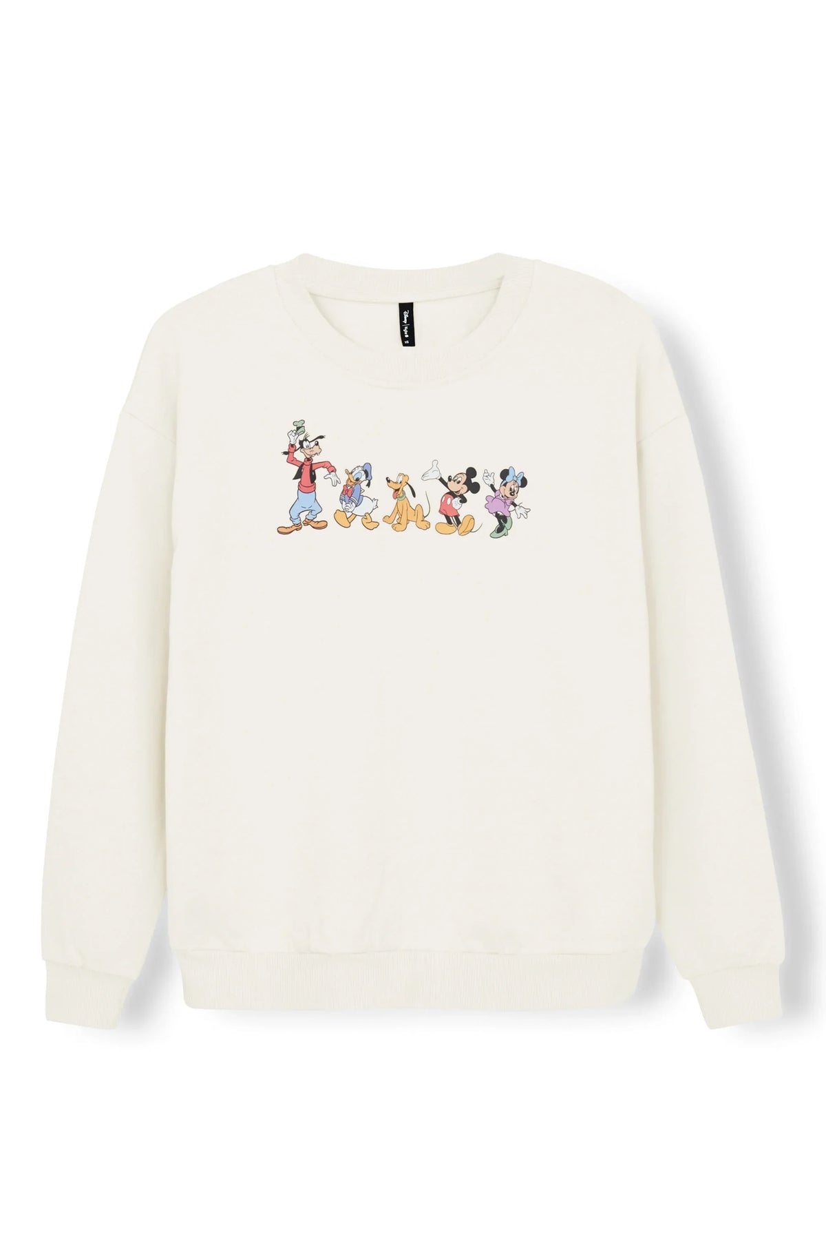 Women's Sweatshirt in Mickey and Friends on Ecru