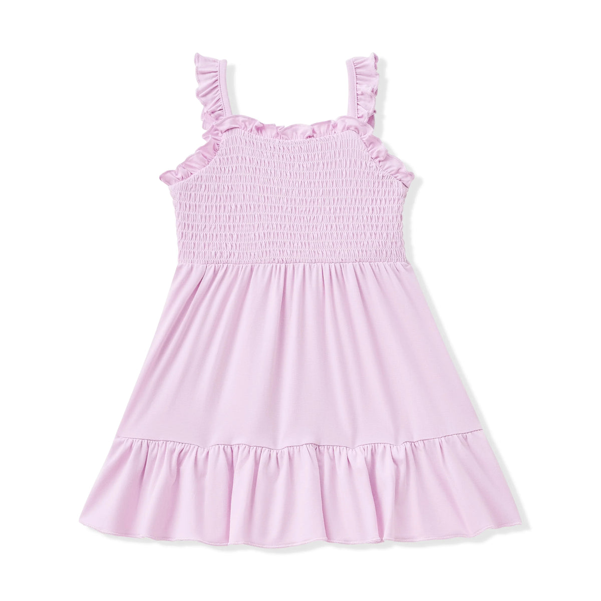 Smocked Dress in Thistle
