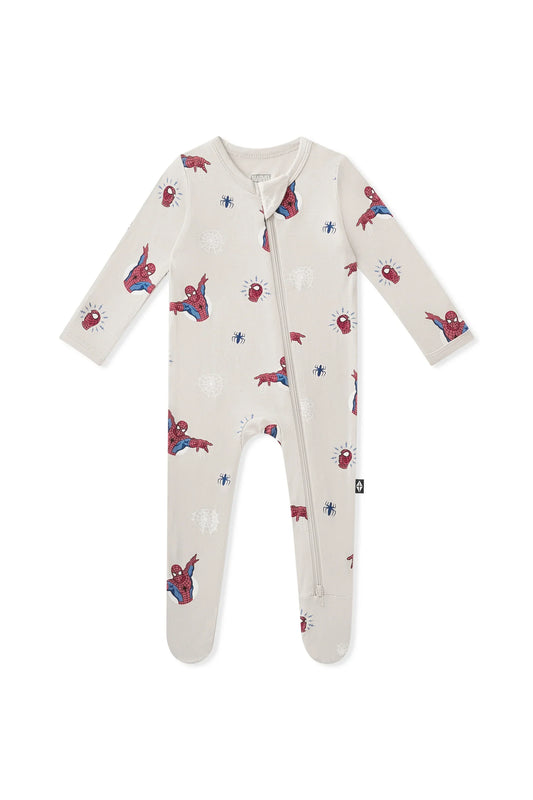Zippered Footie in Spider-Man