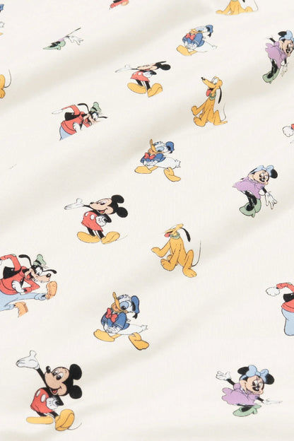 Women's Relaxed Fit V-Neck in Mickey Mouse and Friends