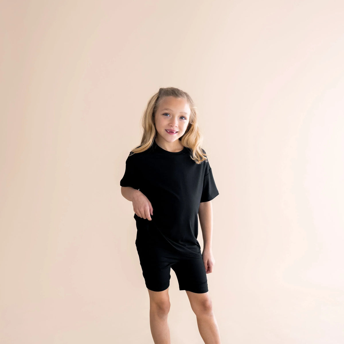 Toddler Biker Short Set in Midnight