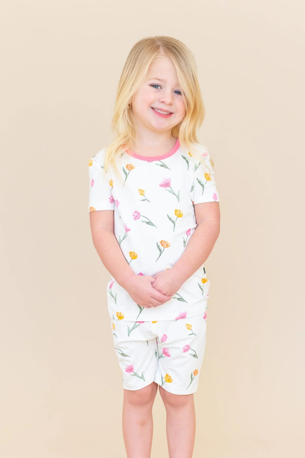 Short Sleeve Pajamas in Tulip