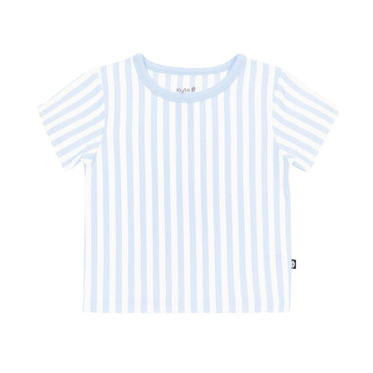 Toddler Basic Tee in Small Mist Stripe