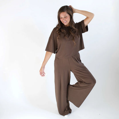 Women's Short Sleeve Tee in Espresso