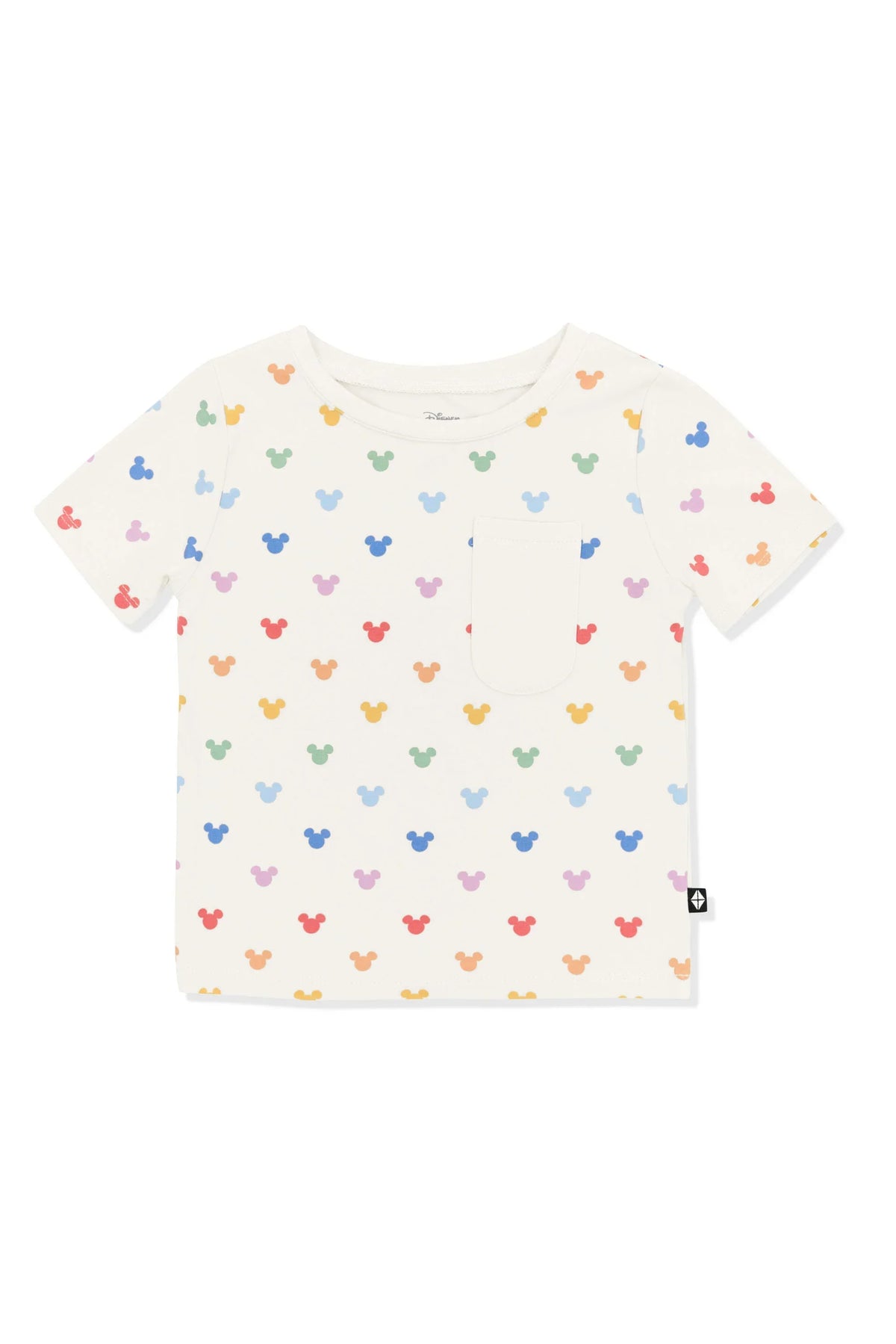 Toddler Crew Neck Tee in Pastel Mickey Mouse