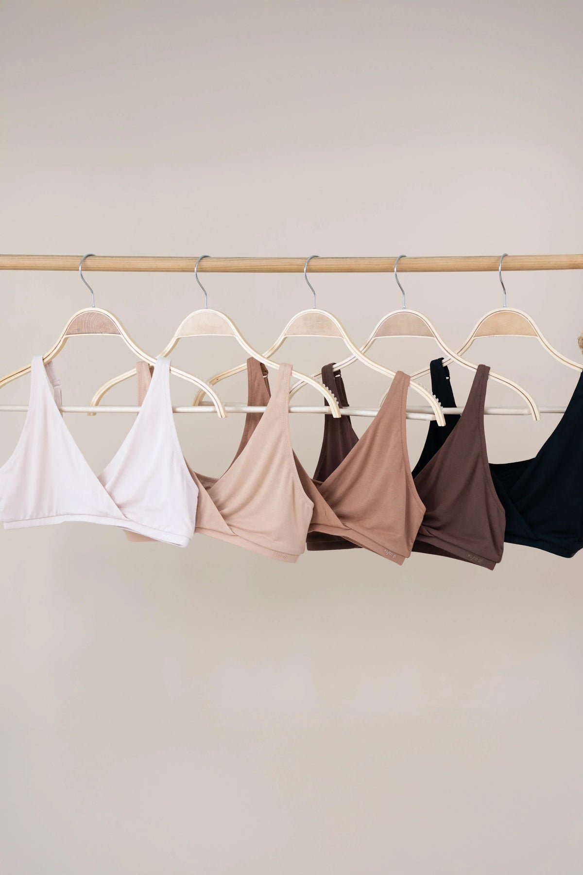 Women's Cross Front Bralette in Toffee