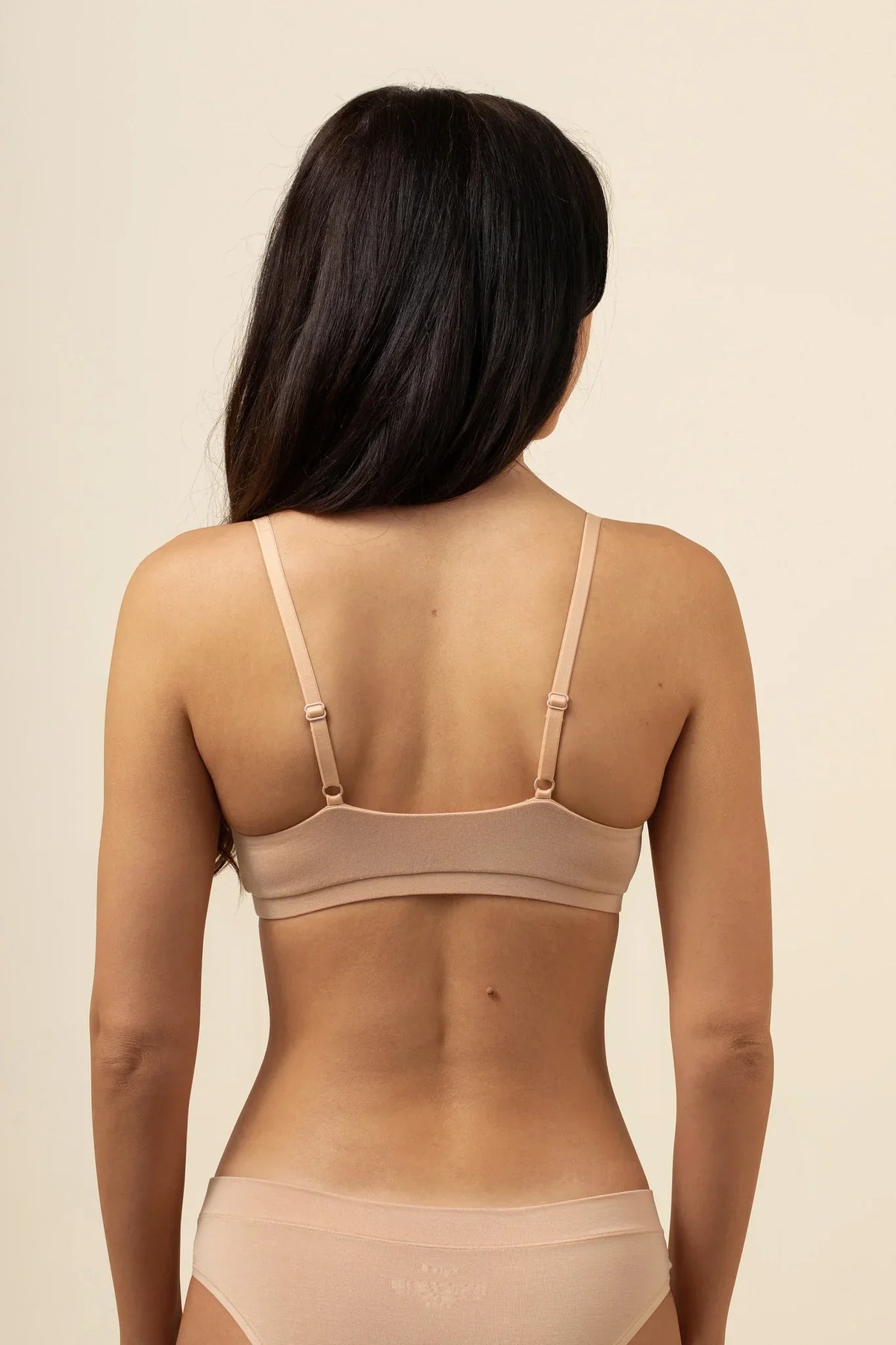 Women's Scoop Neck Bralette in Chai