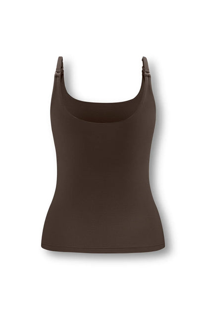 Women's Nursing Tank in Toffee