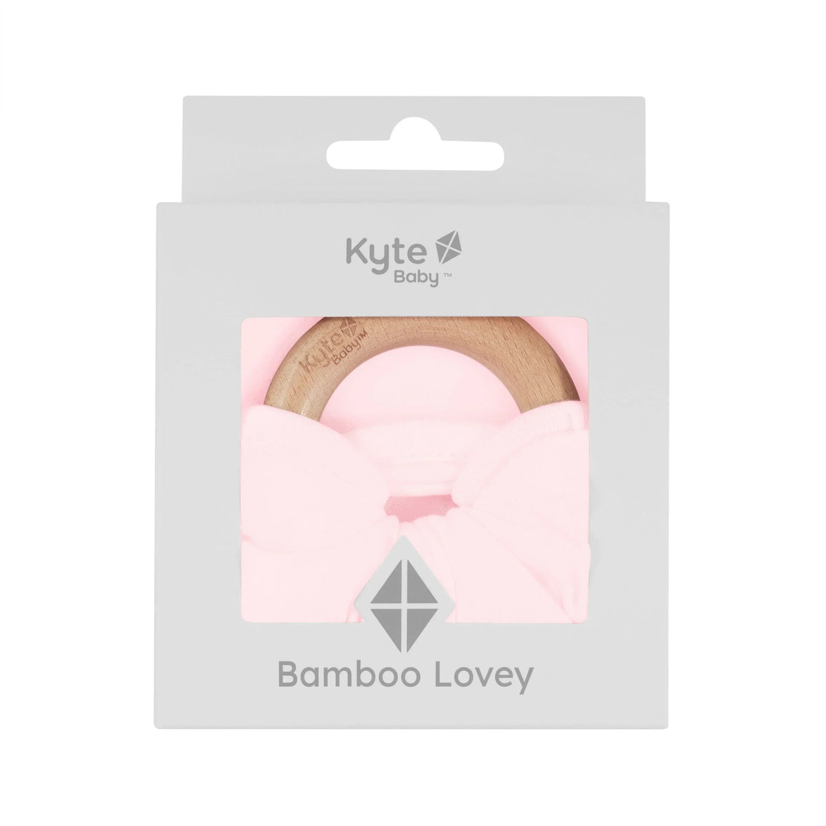 Lovey in Sakura with Removable Wooden Teething Ring