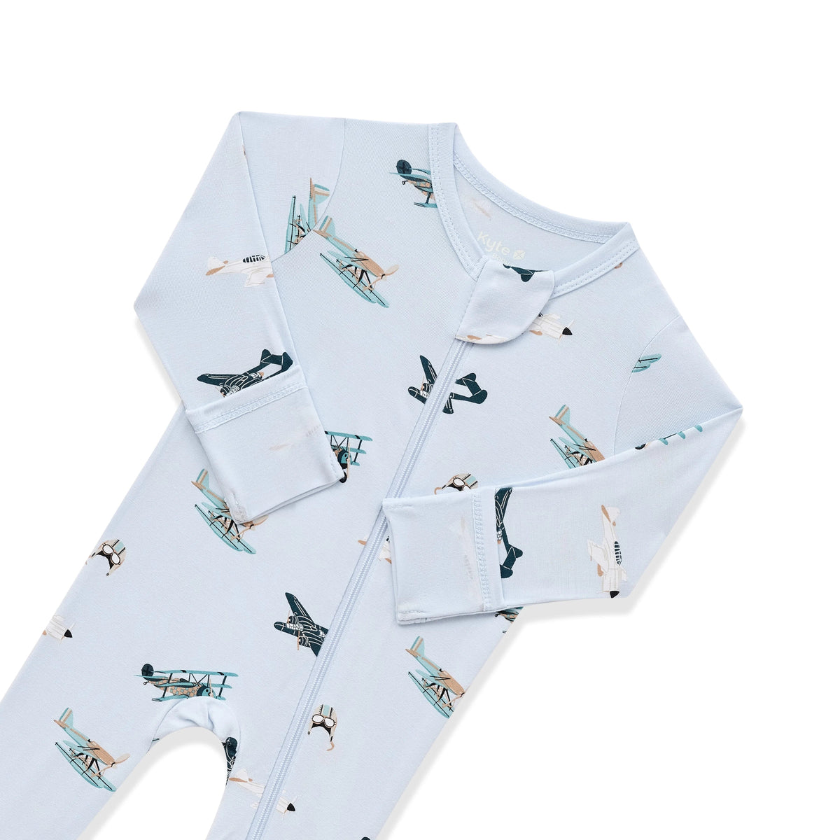 Zippered Footie in Take Off