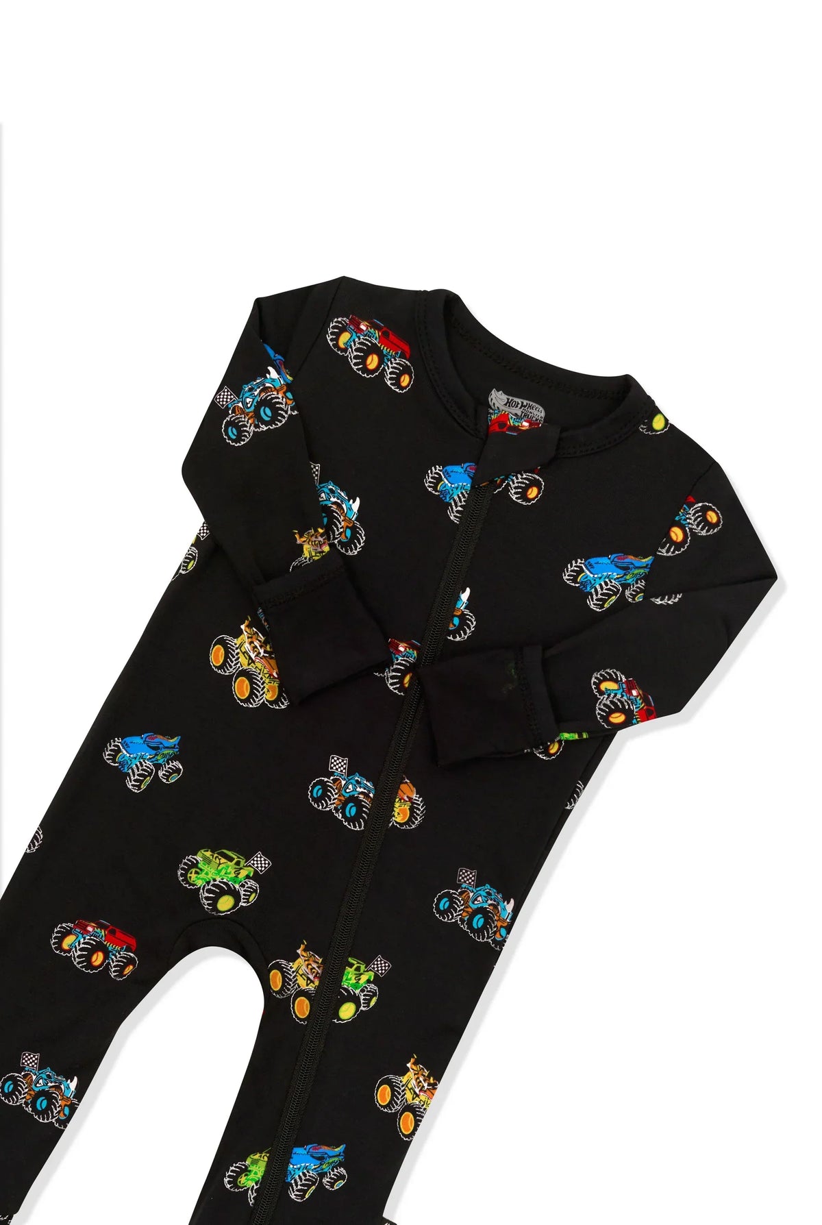 Zippered Romper in Monster Truck