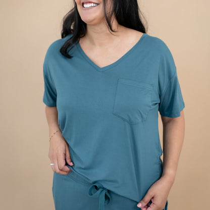 Women’s Relaxed Fit V-Neck in Atlantic
