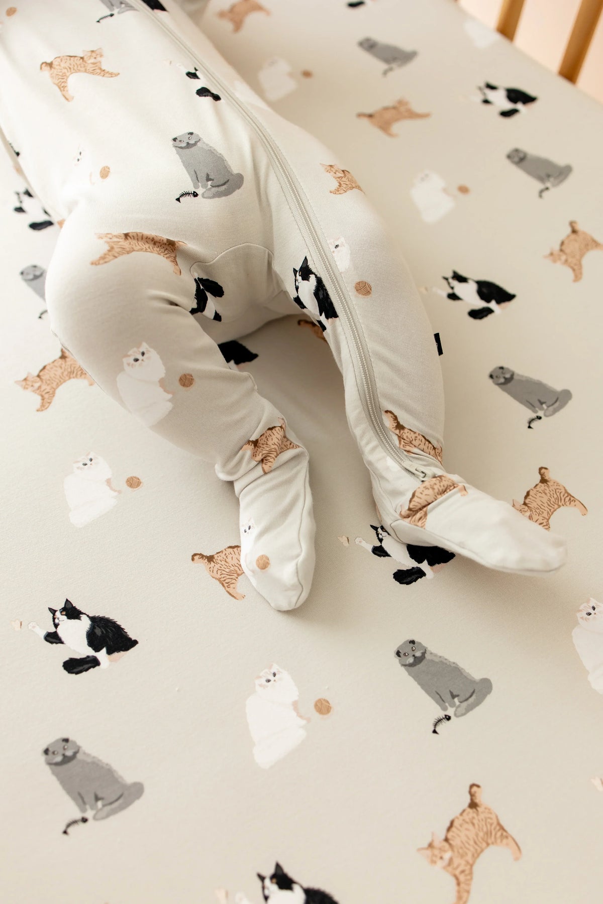 Crib Sheet in Fluffy Cat