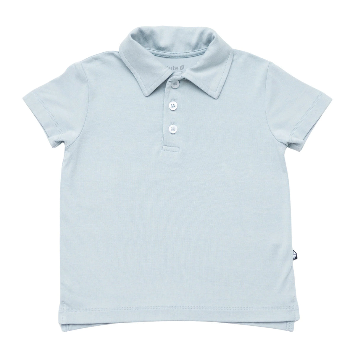 Toddler Short Sleeve Polo in Fog