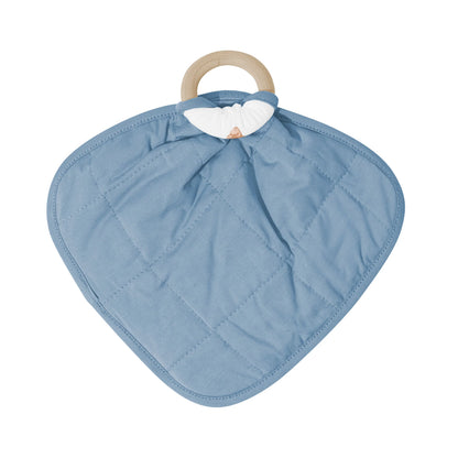 Lovey in Teddy Bear with Removable Wooden Teething Ring