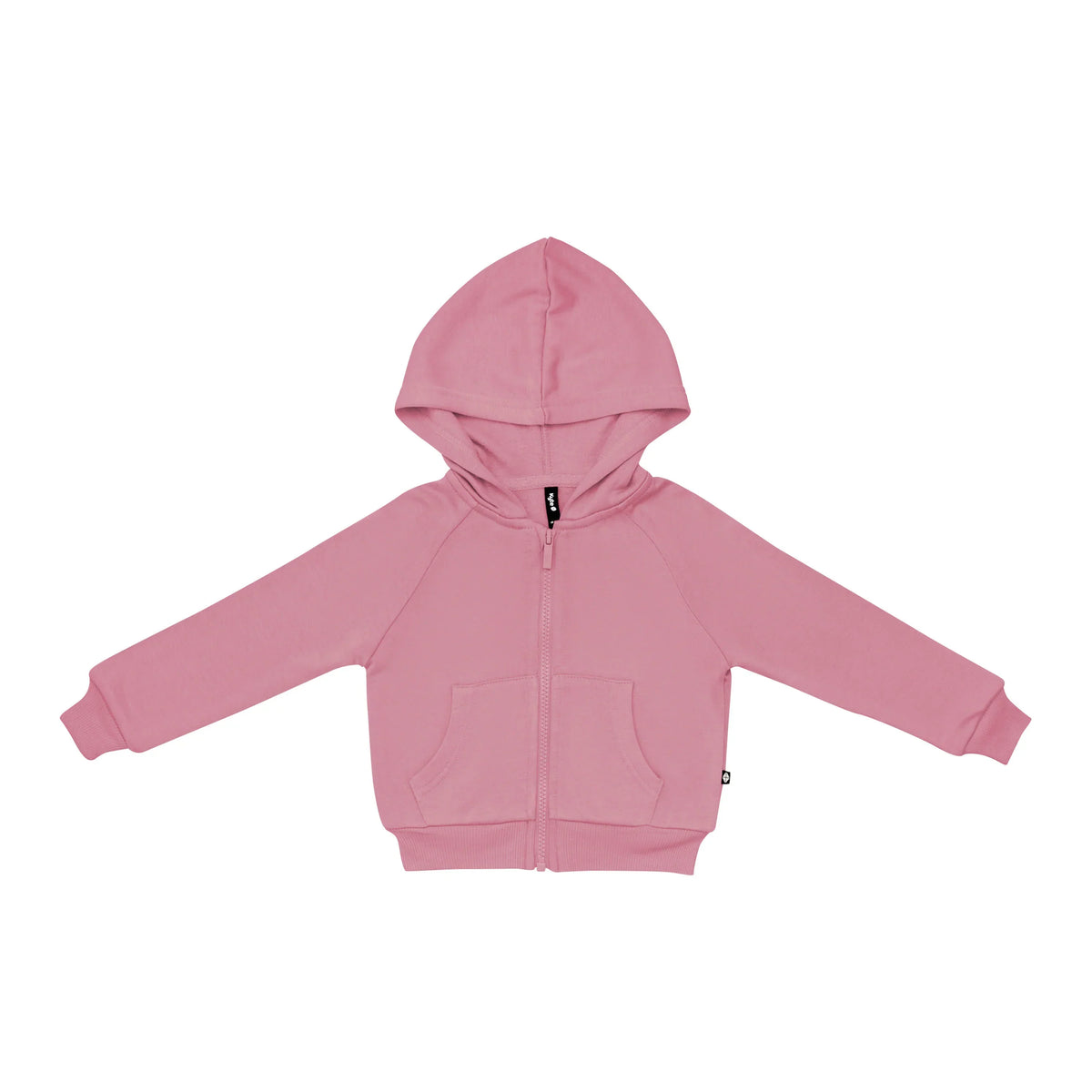 Fleece Zip Up Hoodie in Apple Blossom