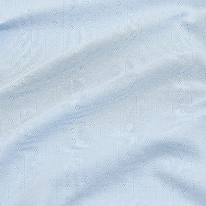 Pointelle Short Sleeve Set in Breeze