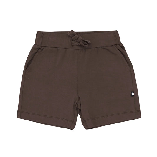 Drawstring Short in Espresso