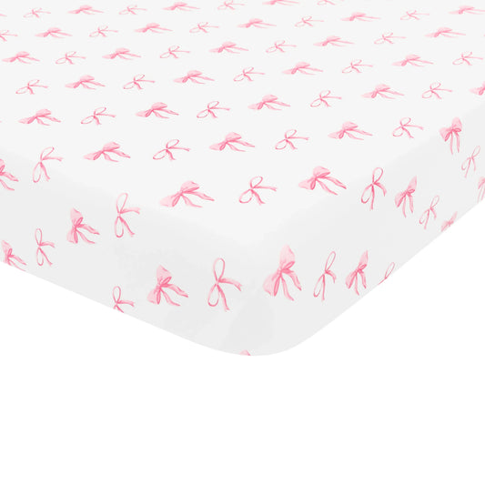 Mini Crib Sheet in Bow