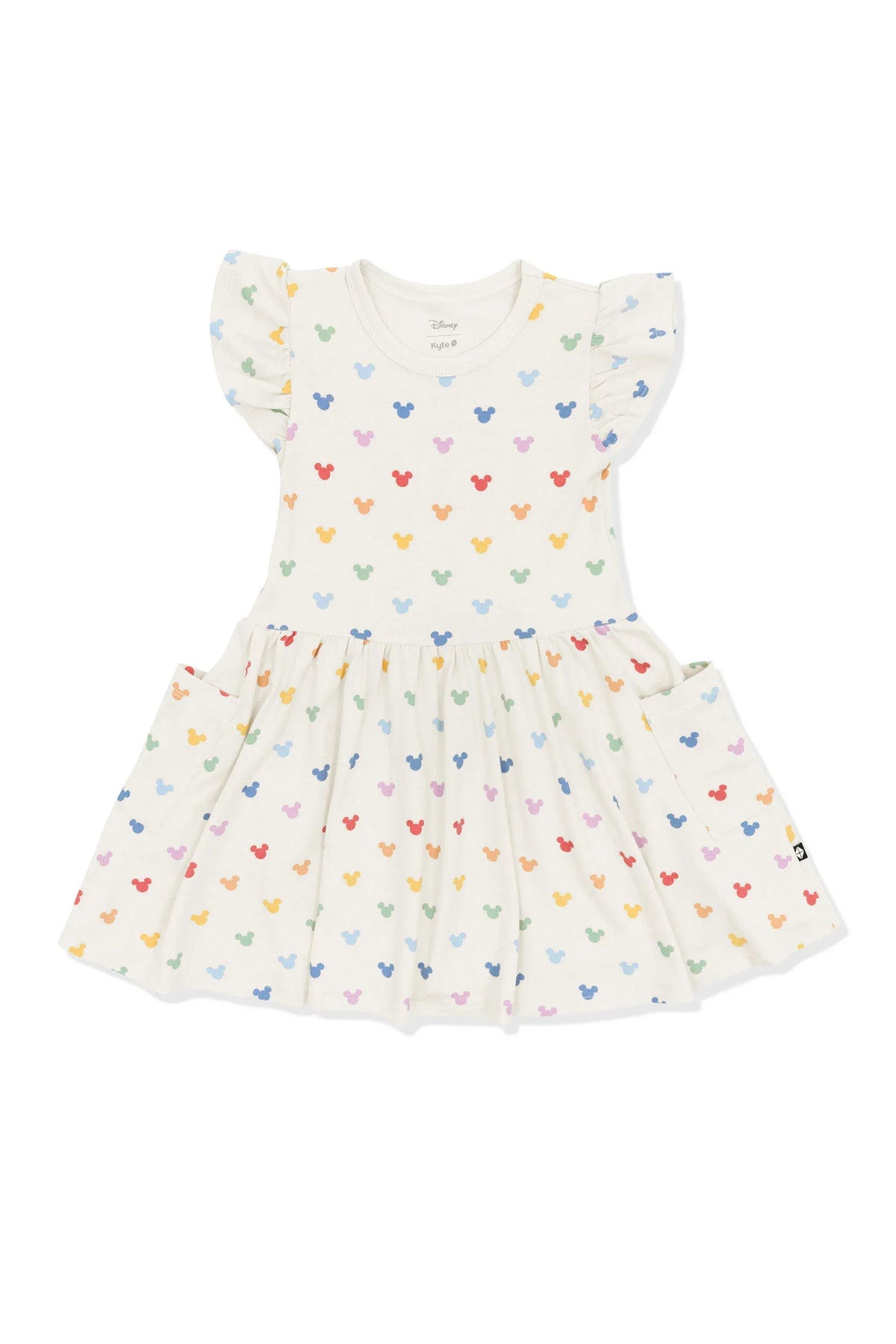 Pocket Dress in Pastel Mickey Mouse
