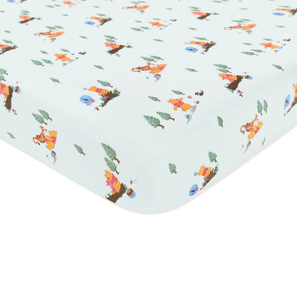 Crib Sheet in Winnie the Pooh Hundred Acre Wood