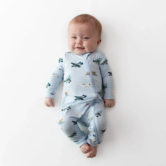 Zippered Romper in Take Off