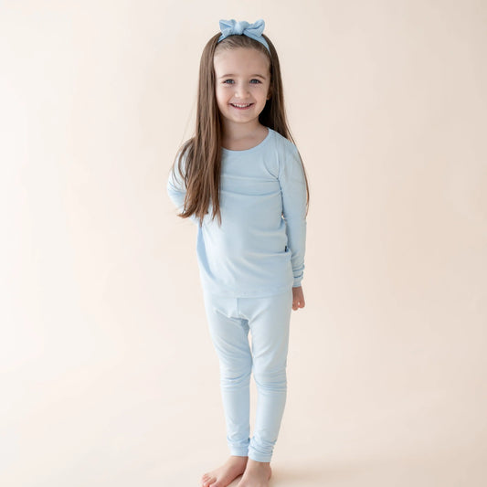 Long Sleeve Pajamas in Breeze