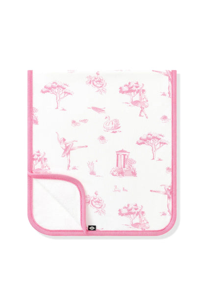 Burp Cloth in Toile Ballet