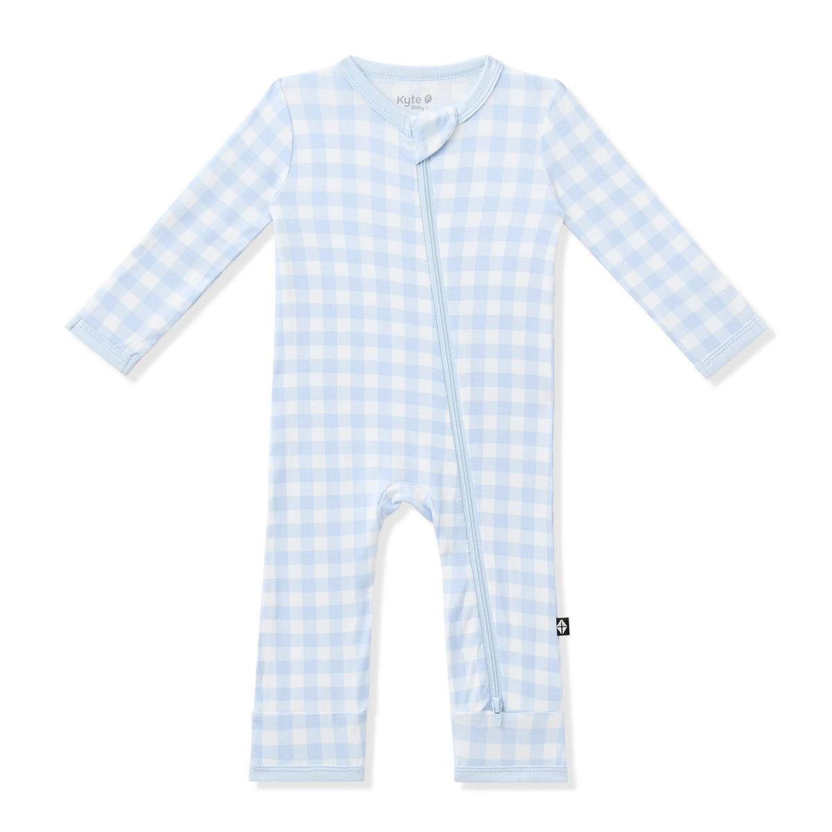 Zippered Romper in Gingham Breeze