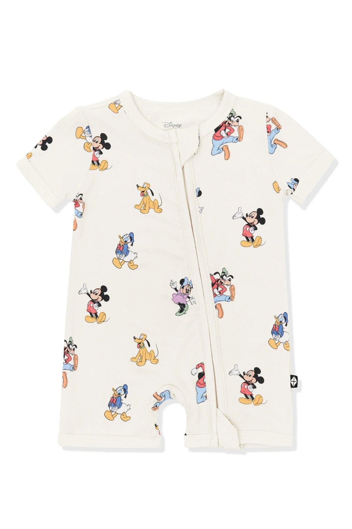 Zipper Shortall Romper in Mickey Mouse and Friends