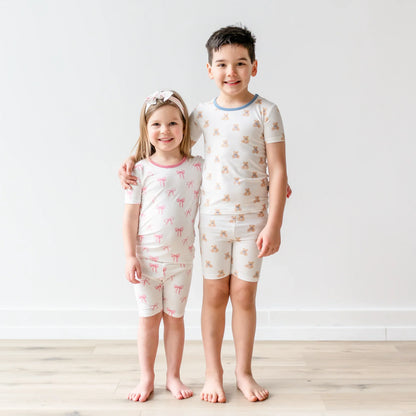 Short Sleeve Pajamas in Bow