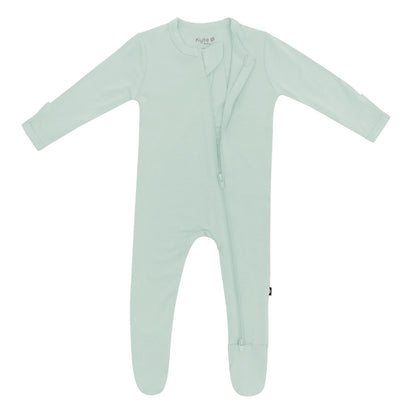 Zippered Footie in Sage