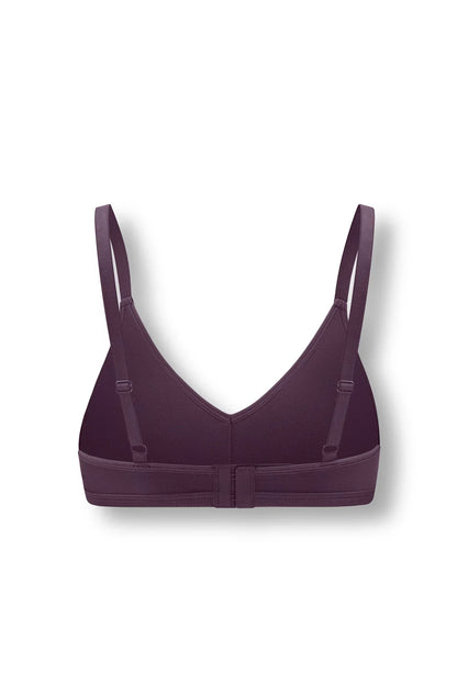 Women's V-Neck Bra in Currant