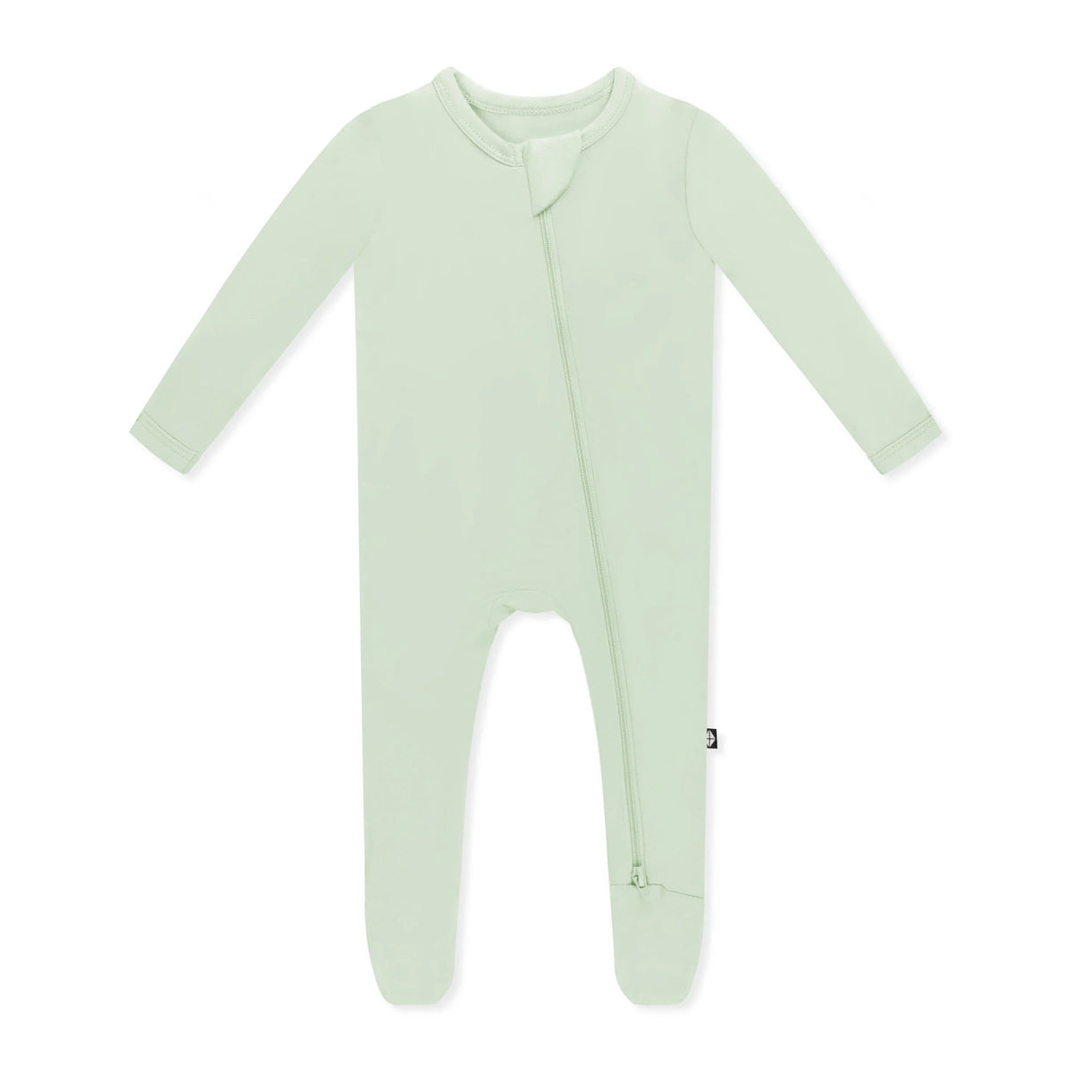 Zippered Footie in Basil