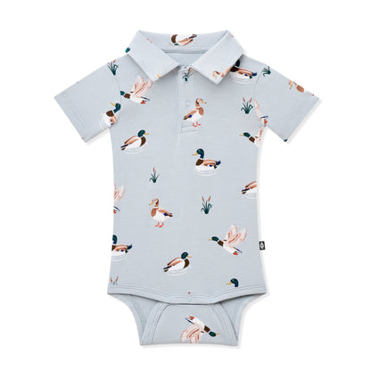 Polo Bodysuit in Mallard Duck