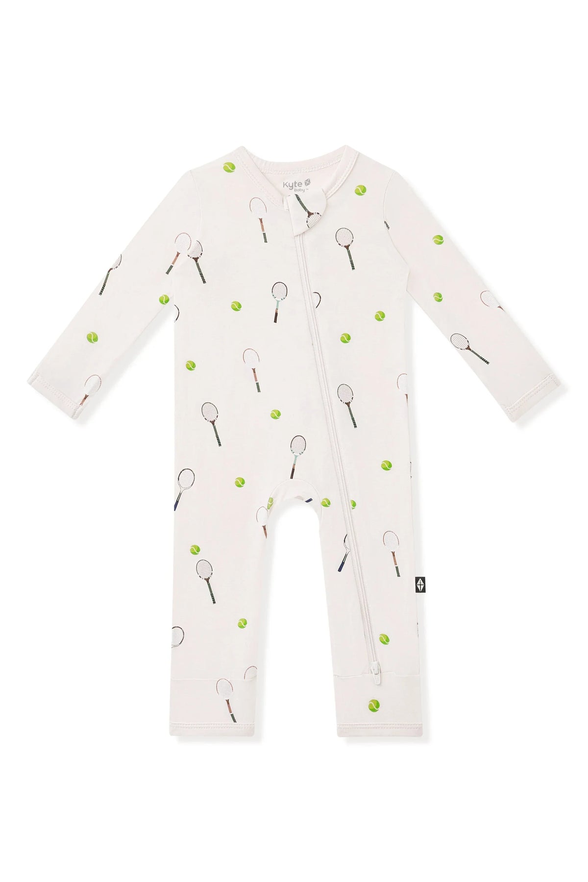 Zippered Romper in Tennis